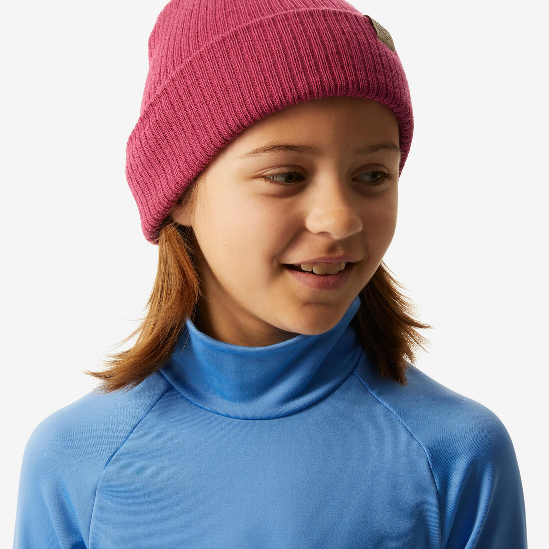 Primera capa superior nieve niños celeste - BL500 cuello alto - Image 12
