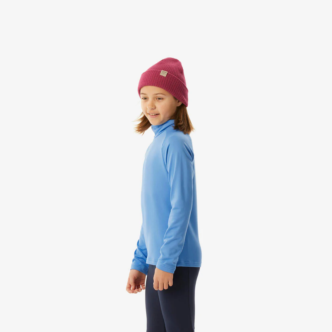 Primera capa superior nieve niños celeste - BL500 cuello alto - Image 7