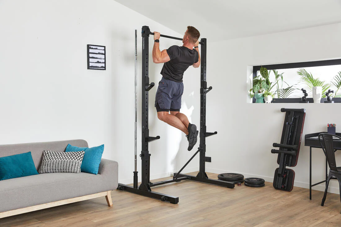 RACK MUSCULACIÓN 500 PLEGABLE SENTADILLAS + BENCH + DOMINADAS - Image 10