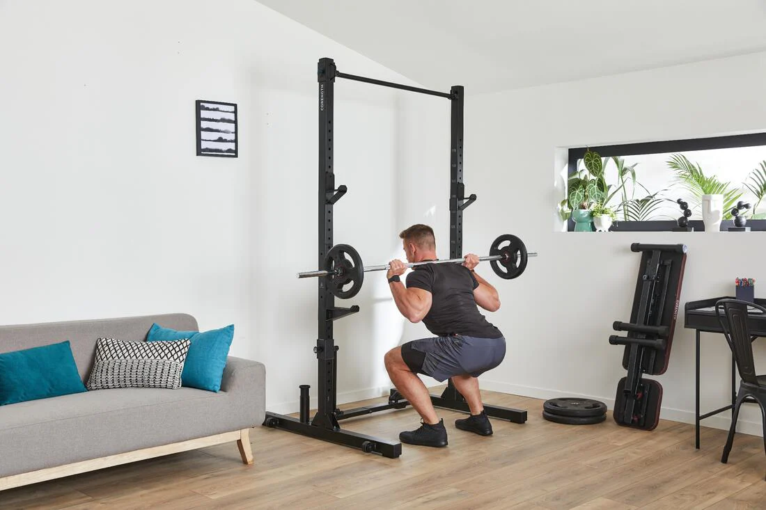 RACK MUSCULACIÓN 500 PLEGABLE SENTADILLAS + BENCH + DOMINADAS - Image 9