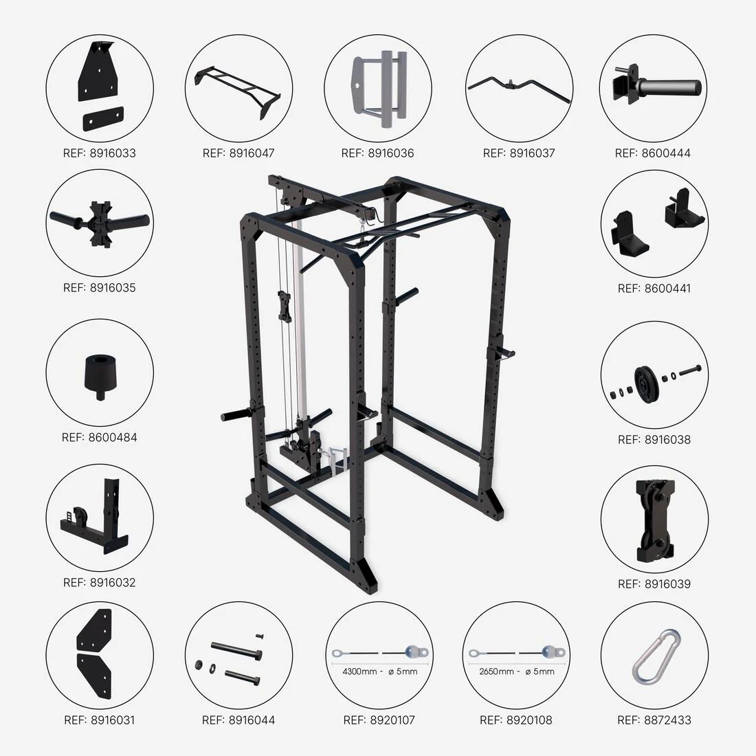 RACK MUSCULACIÓN POWER RACK 900 - Image 9