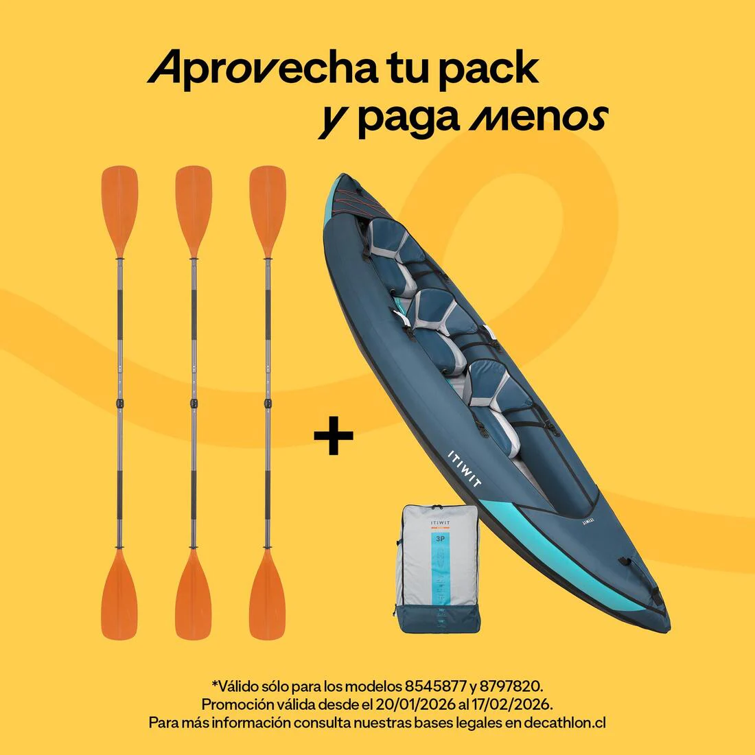 REMO KAYAK 100 SIMÉTRICO AJUSTABLE 2 PARTES - Image 4