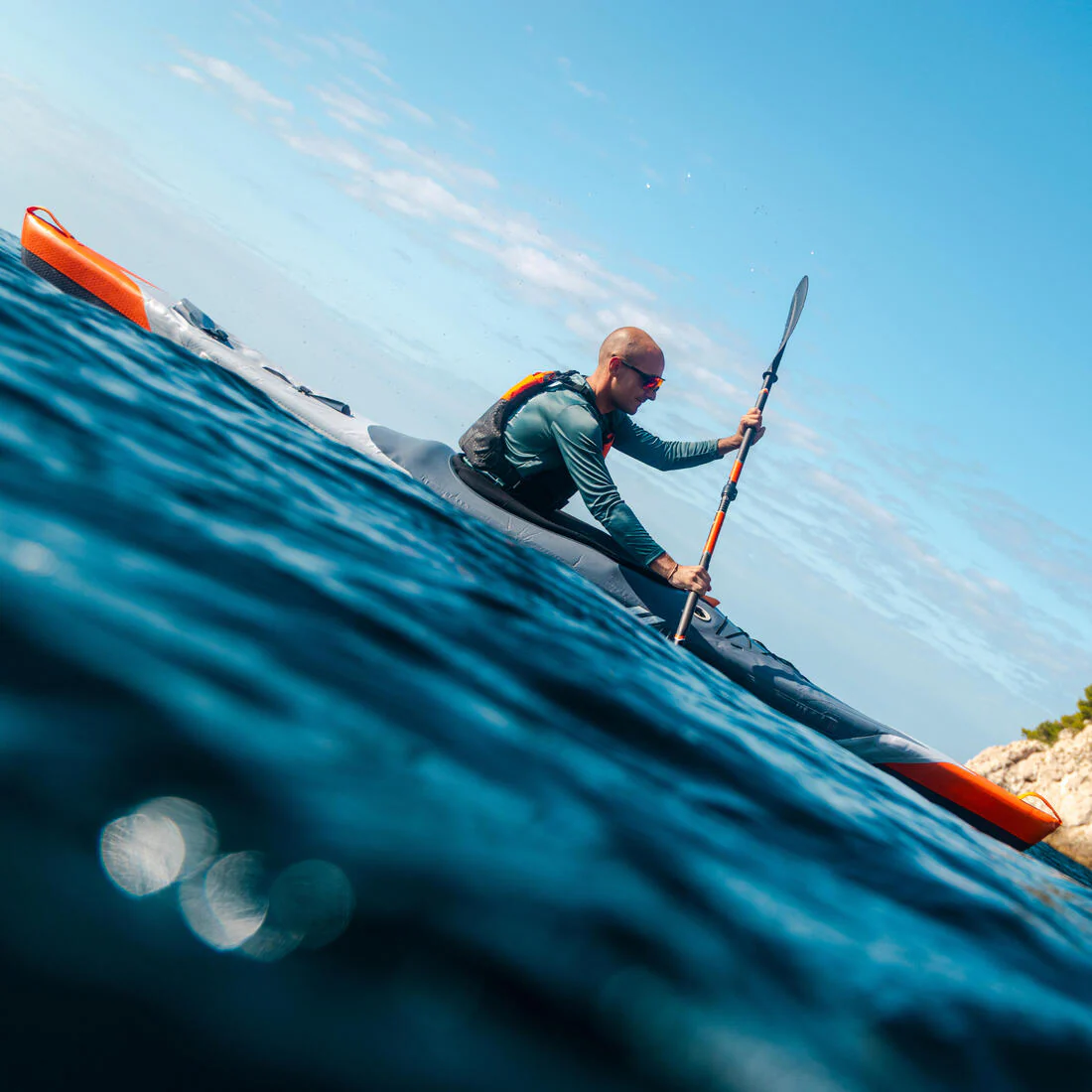 REMO KAYAK X500 CARBONO + PLÁSTICO DESMONTABLE 2 PARTES AJUSTABLE 210-220 CM - Image 7