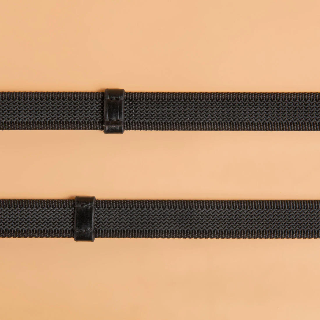 Riendas Equitación Caballo/Poni Negro Piel Antideslizante Silicona - Image 3