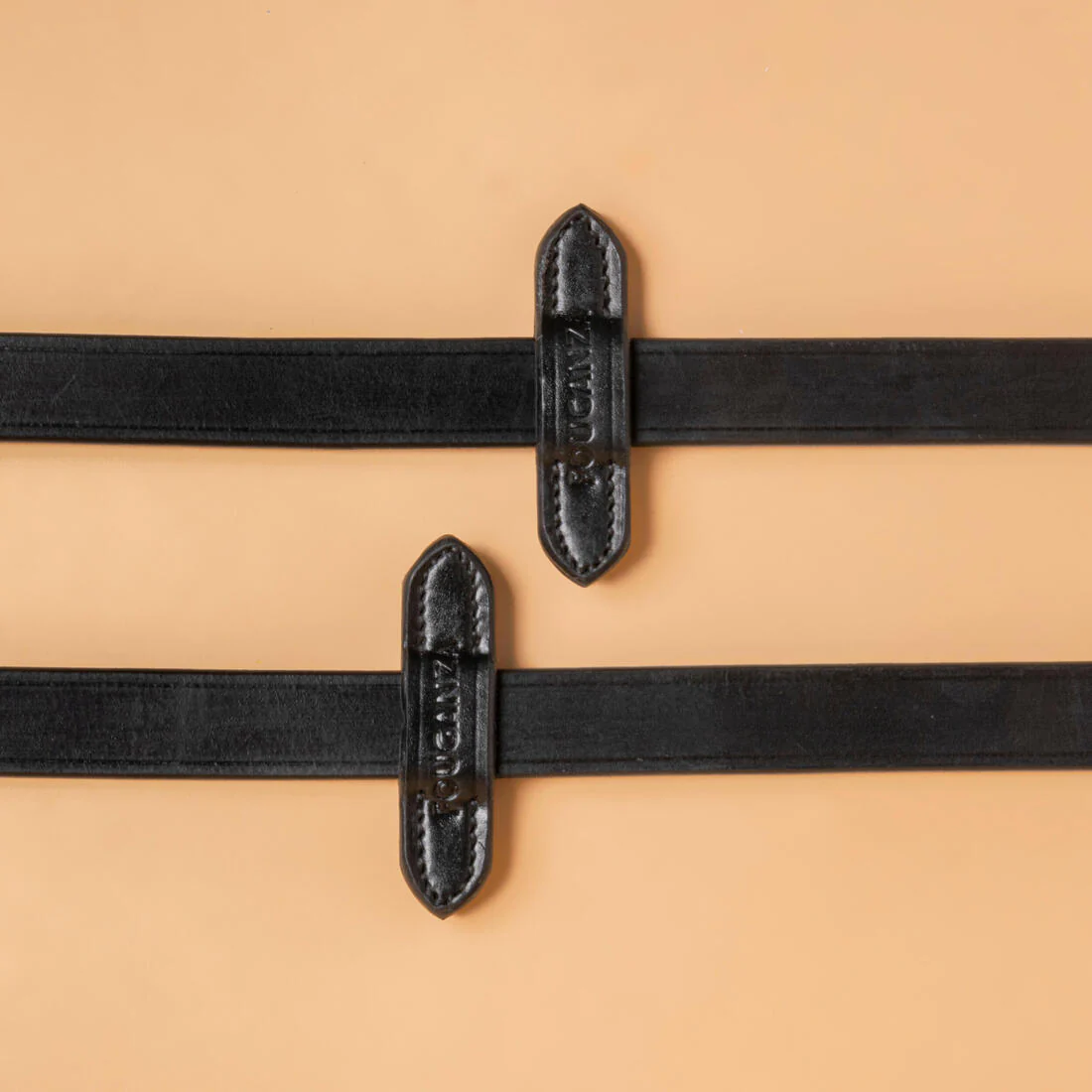Riendas Equitación Caballo/Poni Negro Piel Antideslizante Silicona - Image 4