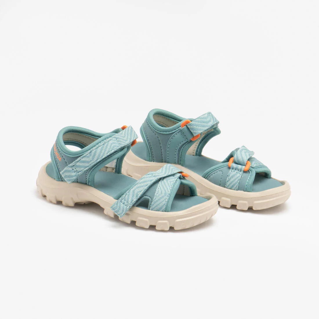 SANDALIAS DE SENDERISMO NIÑOS MH100 AZUL ROSADO - Image 3