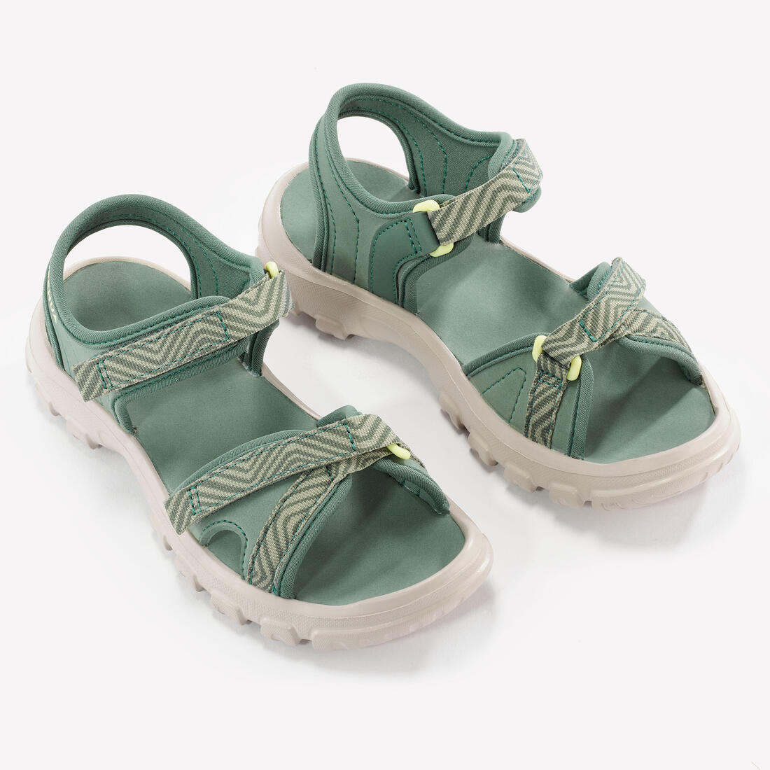 SANDALIAS DE SENDERISMO NIÑOS - MH100 KID AZUL Y AMARILLO - 24 A 31 - Image 3