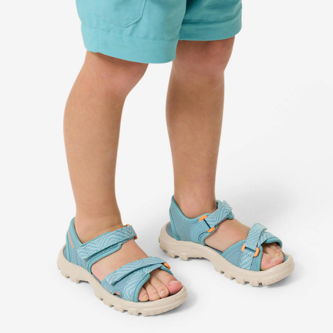 SANDALIAS DE SENDERISMO NIÑOS MH100 TW AZU Y AMARILLO - 32 A 37 - Image 22