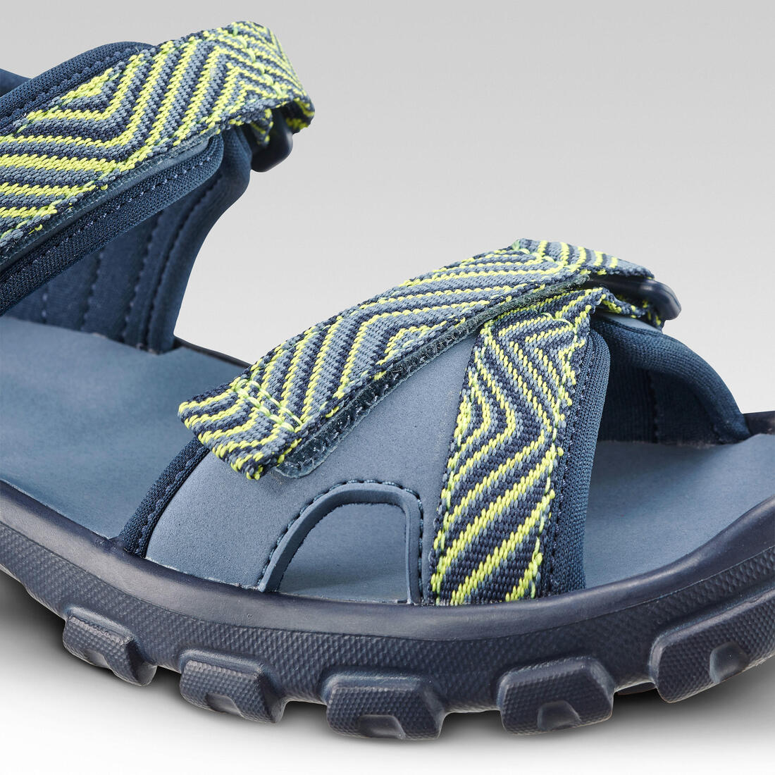 SANDALIAS DE SENDERISMO NIÑOS MH100 TW AZU Y AMARILLO - 32 A 37 - Image 25