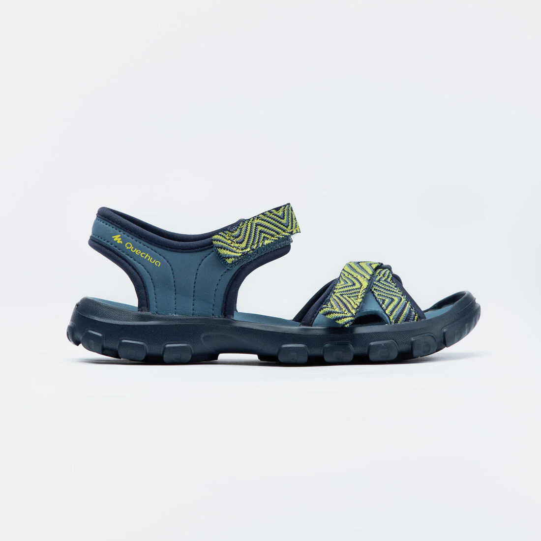 SANDALIAS DE SENDERISMO NIÑOS MH100 TW AZU Y AMARILLO - 32 A 37 - Image 4