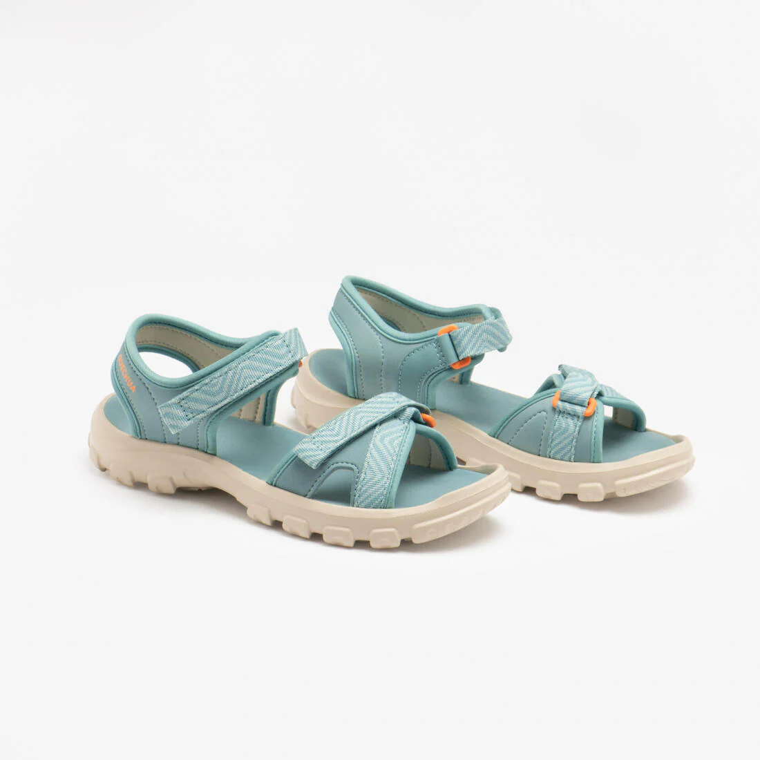 SANDALIAS DE SENDERISMO NIÑOS MH100 TW AZU Y AMARILLO - 32 A 37 - Image 5