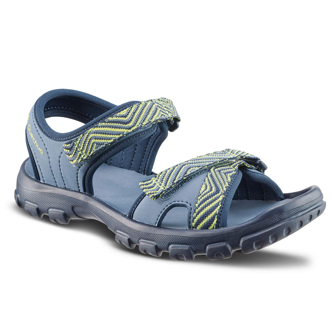SANDALIAS DE SENDERISMO NIÑOS MH100 TW AZU Y AMARILLO - 32 A 37 - Image 8