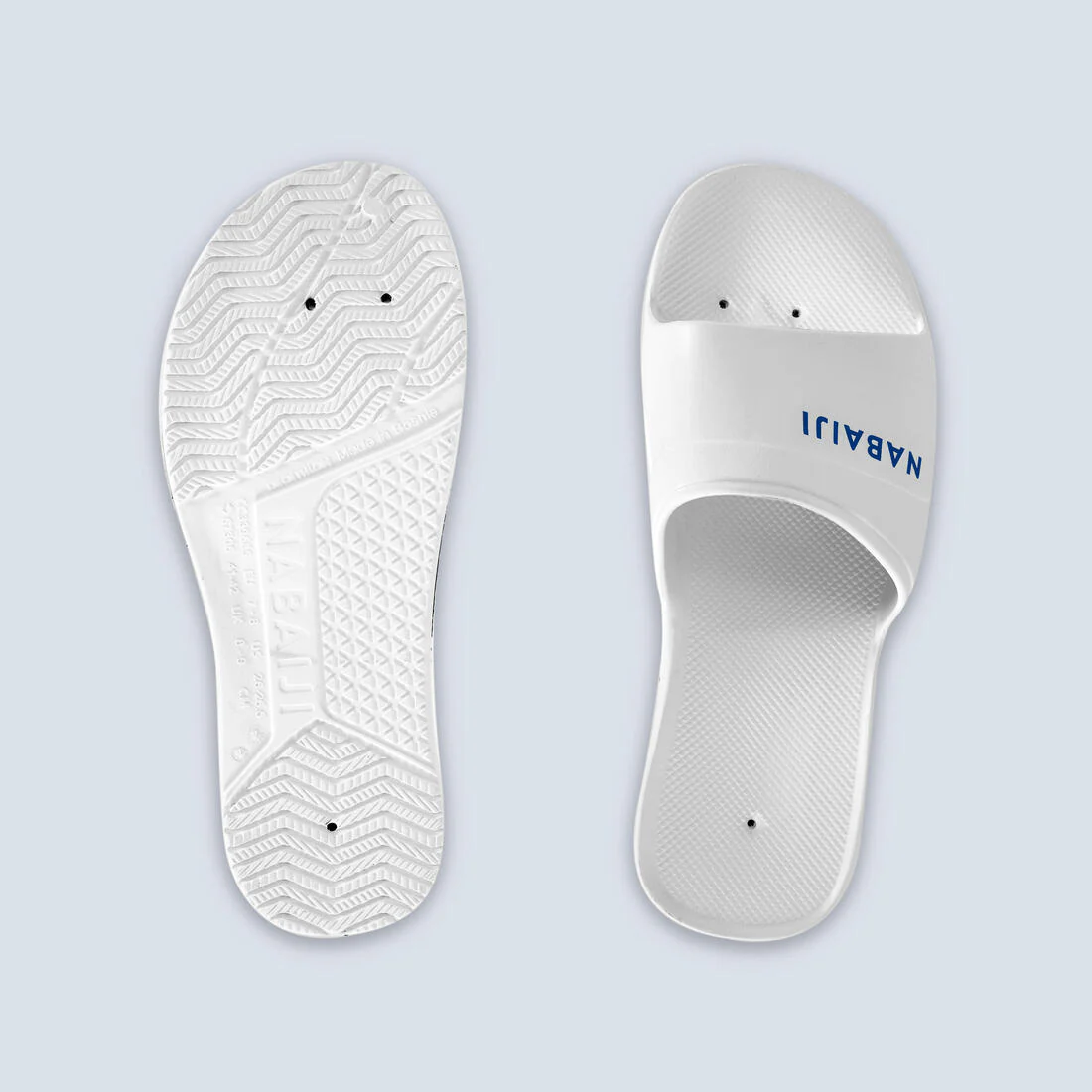 Sandalias para piscina hombre azul blanco - 100 - Image 3