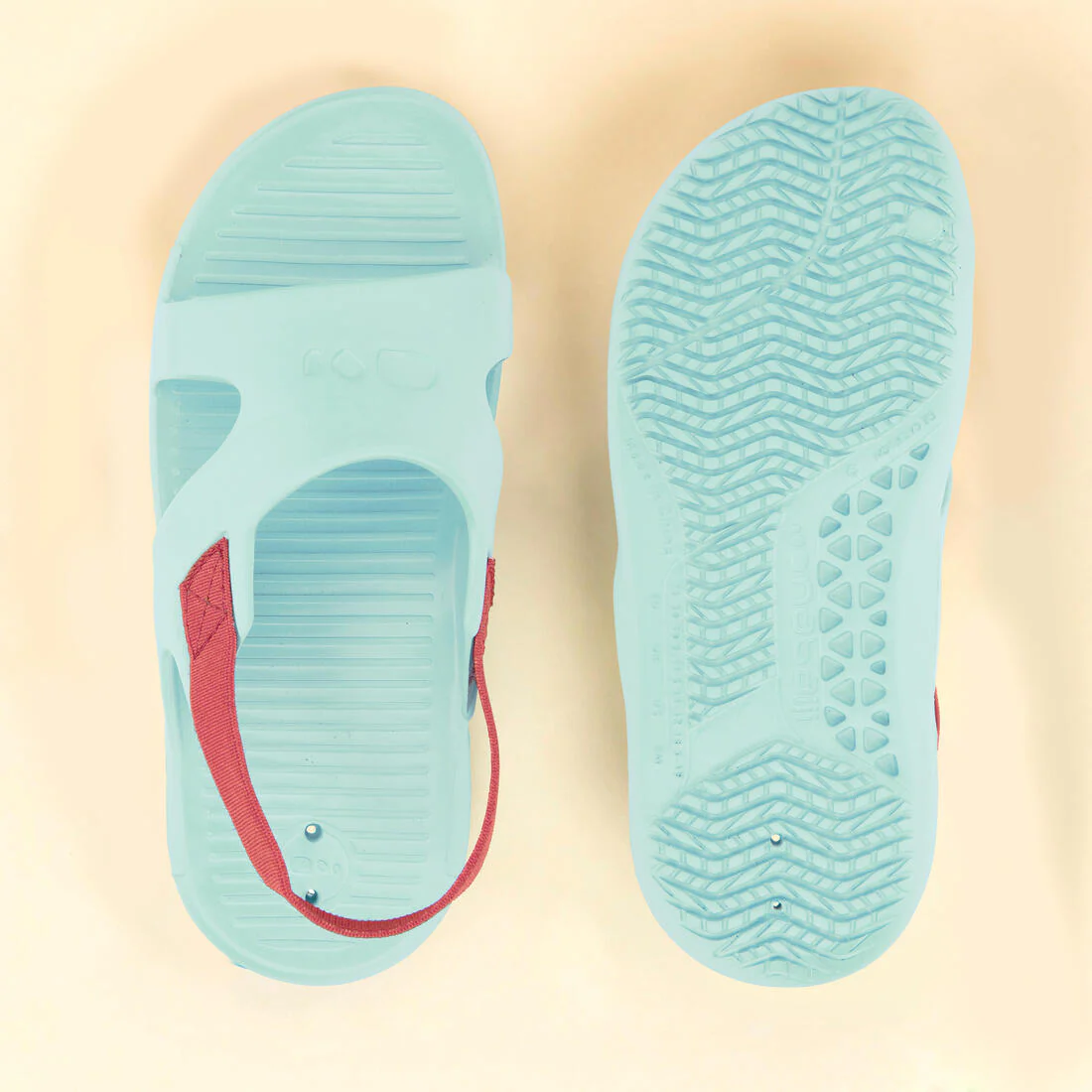 Sandalias para piscina niños celeste rosado - Slap100 - Image 5