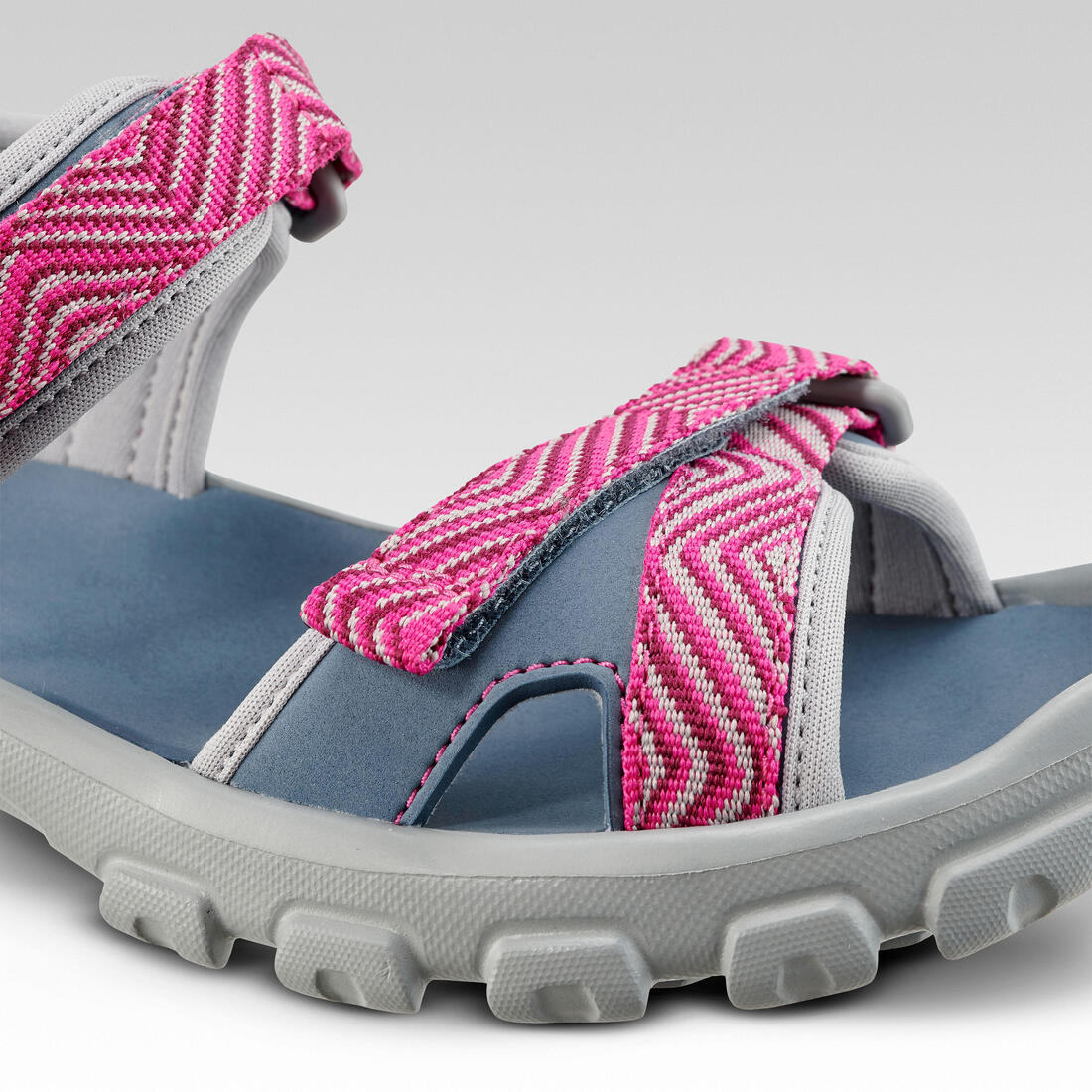 SANDALIAS SENDERISMO NIÑOS MH100 AZUL/ROSADO - Image 7