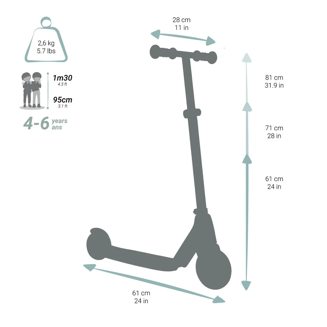 SCOOTER NIÑOS L500 AZUL - Image 10
