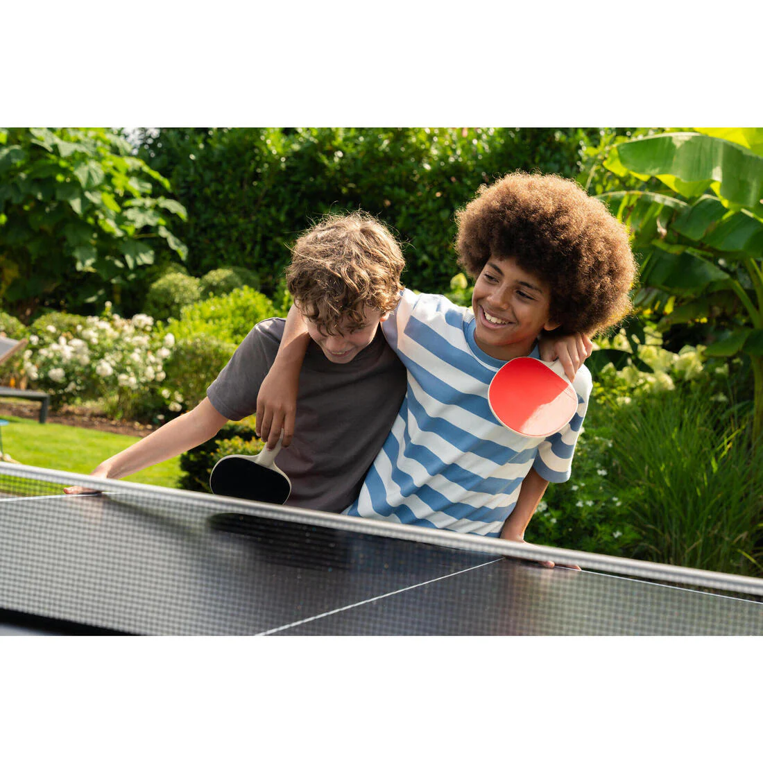 SET 2 RAQUETAS RESISTENTES + 3 PELOTAS DE PING-PONG PPR 100 - Image 17