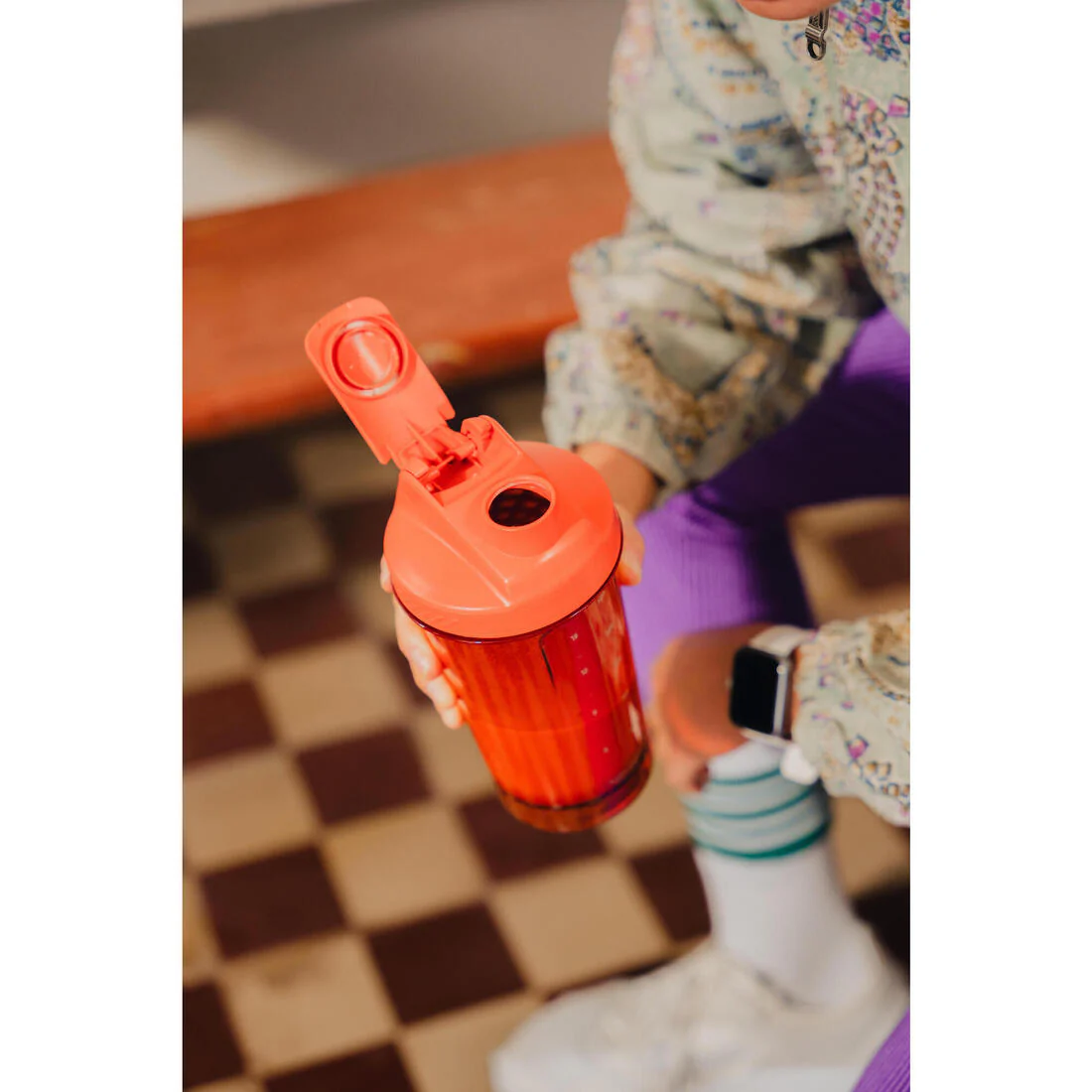 SHAKER 500 ML CON TAMIZ ROJO - Image 3