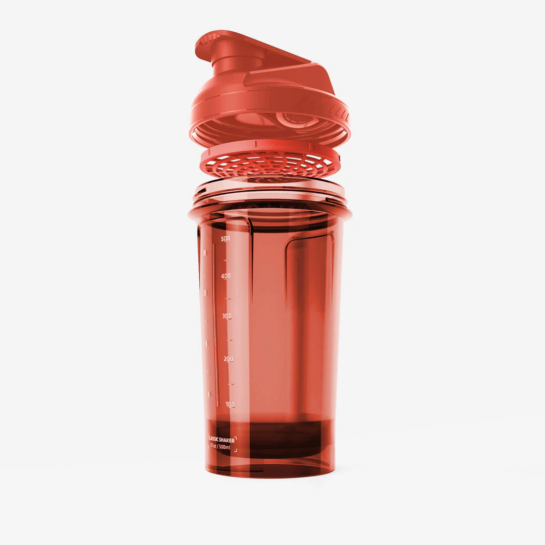 SHAKER 500 ML CON TAMIZ ROJO - Image 4