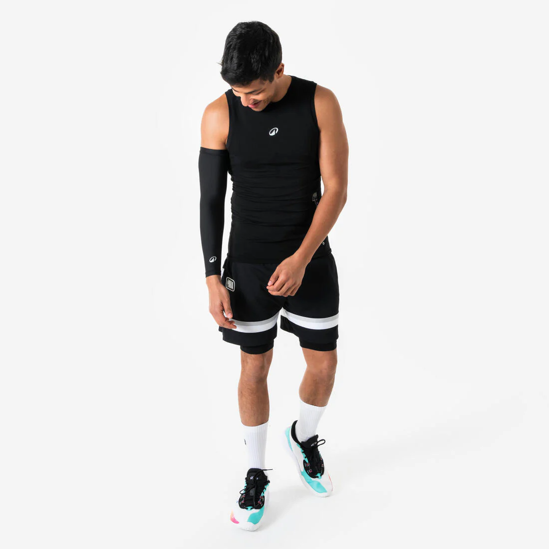 SHORT DE BÁSQUETBOL ADULTO NBA NEGRO - Image 2