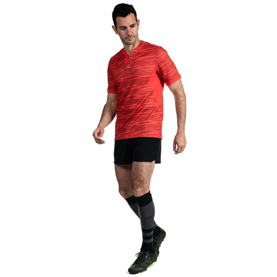 SHORT DE RUGBY HOMBRE R500 NEGRO - Image 5