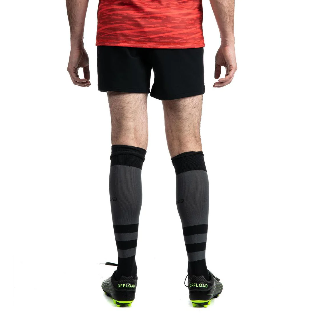 SHORT DE RUGBY HOMBRE R500 NEGRO - Image 6
