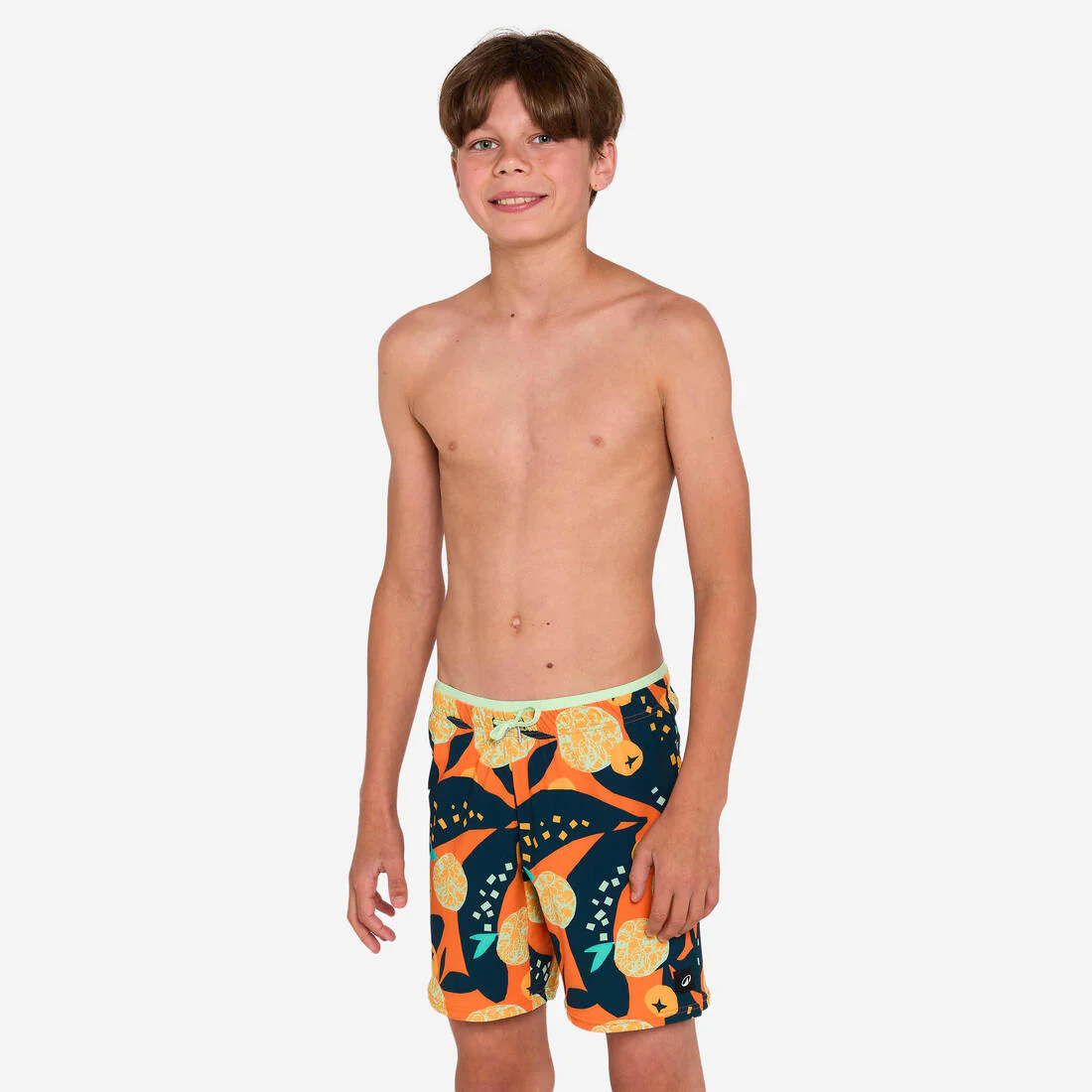 Short natación niño naranjo estampado - 100 - Image 3