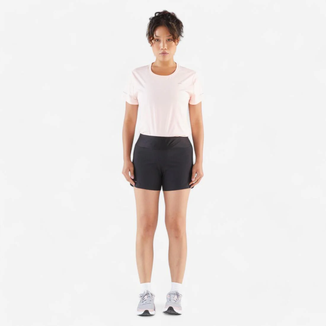 SHORT RUNNING MUJER RUN100 NEGRO - Image 2