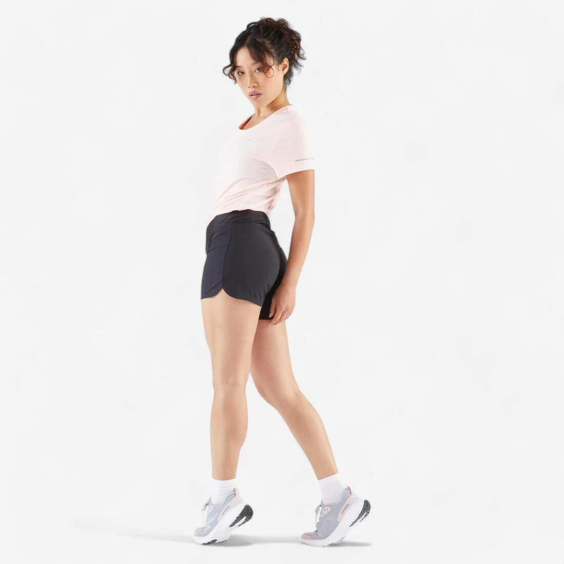 SHORT RUNNING MUJER RUN100 NEGRO - Image 6