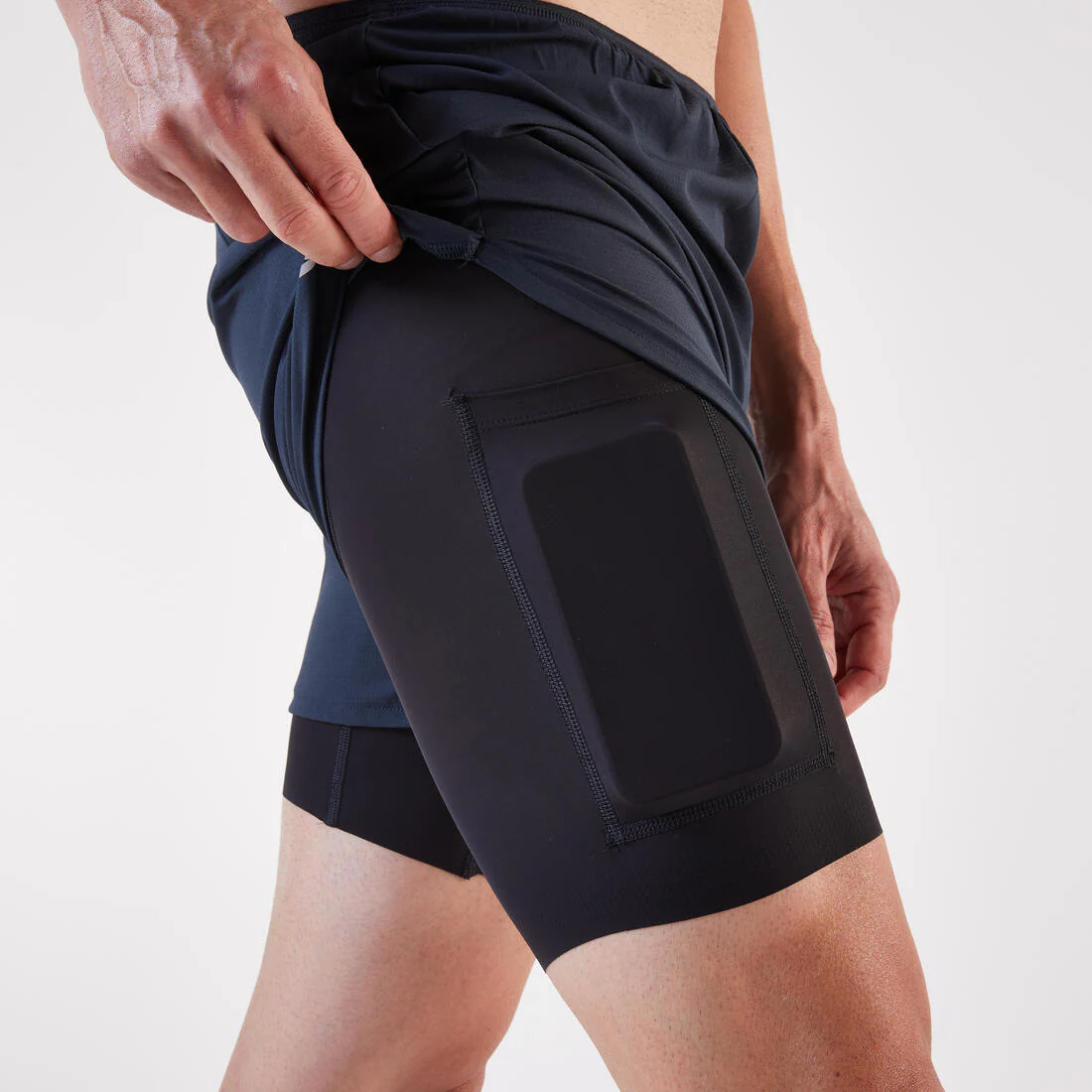 SHORTS 2 EN 1 RUNNING HOMBRE RUN 500 CONFORT - Image 14