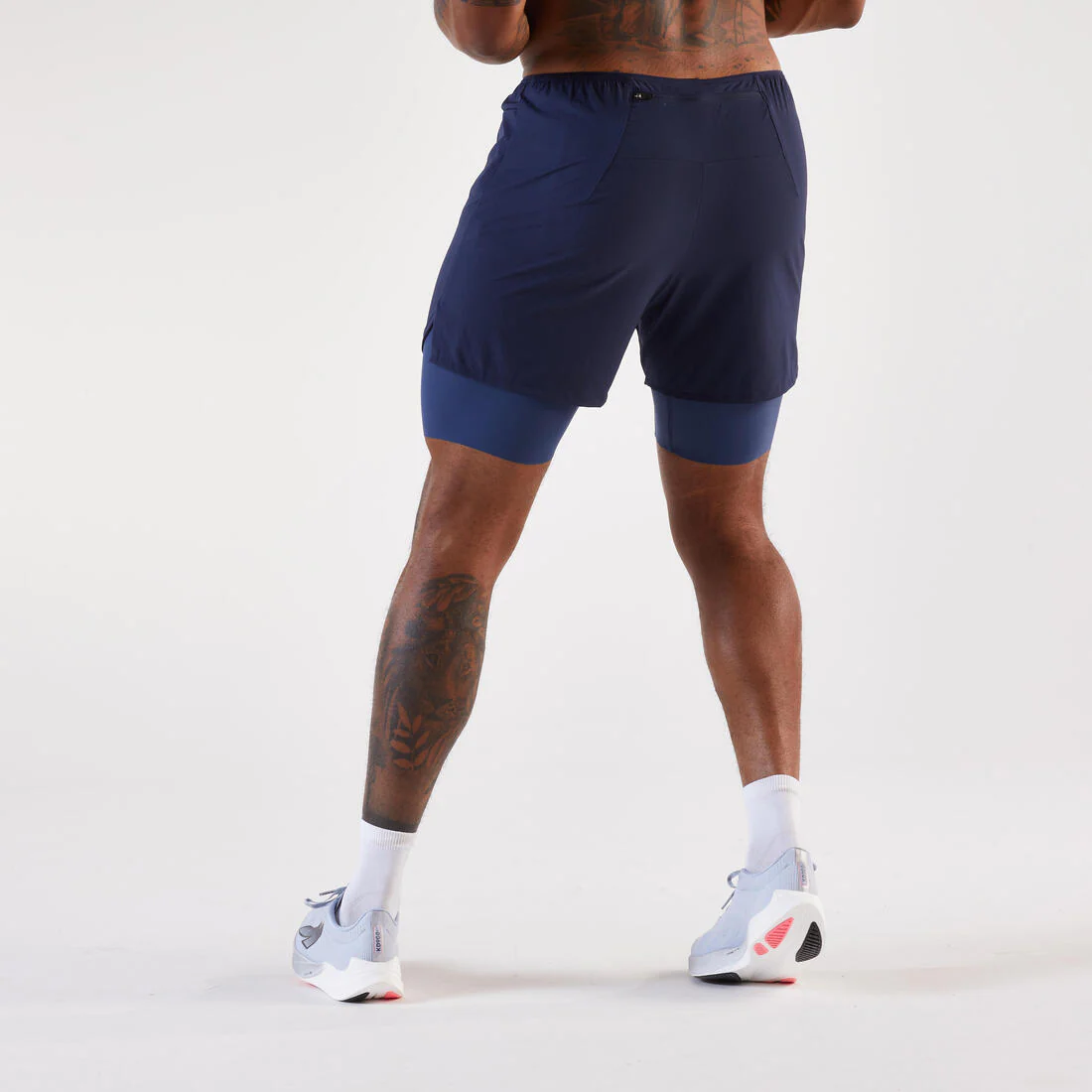 SHORTS 2 EN 1 RUNNING HOMBRE RUN 500 CONFORT - Image 3