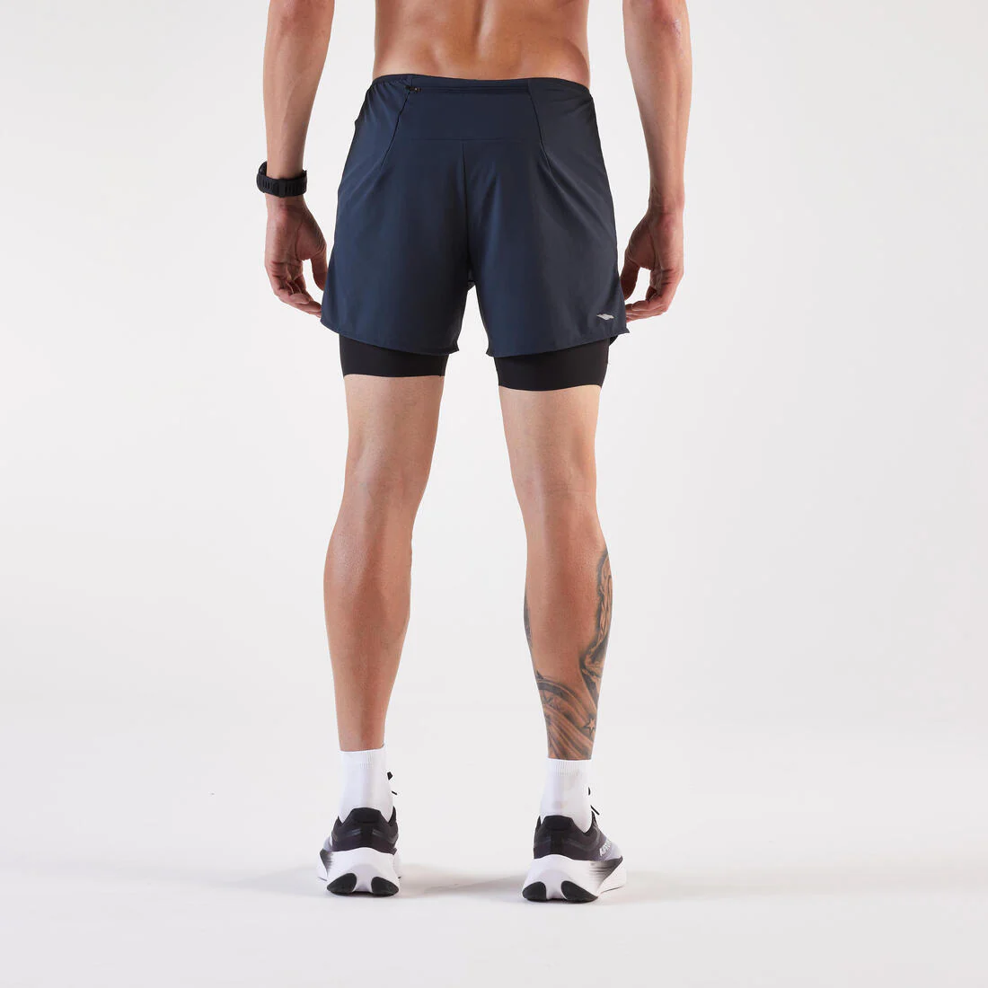 SHORTS 2 EN 1 RUNNING HOMBRE RUN 500 CONFORT - Image 4