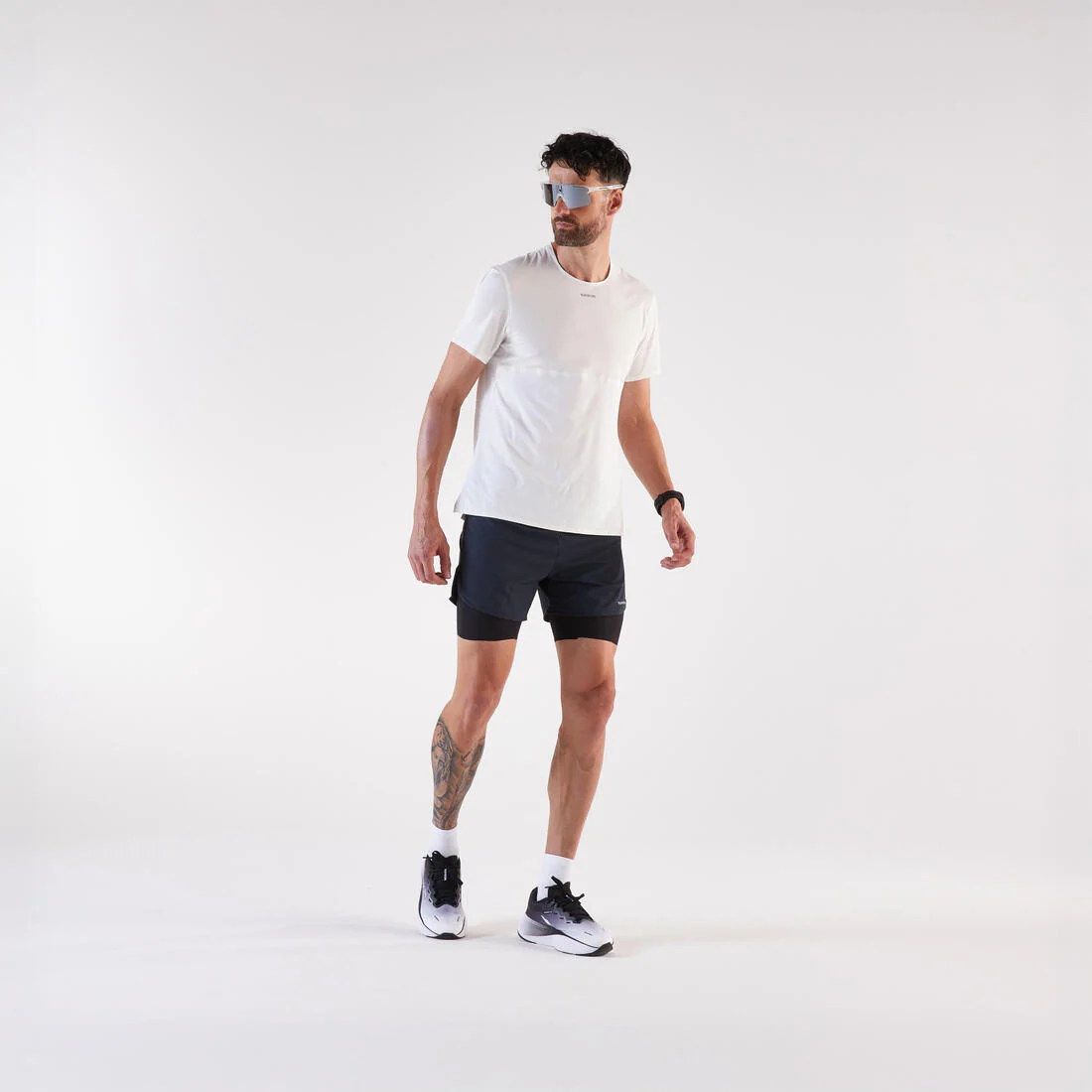 SHORTS 2 EN 1 RUNNING HOMBRE RUN 500 CONFORT - Image 6