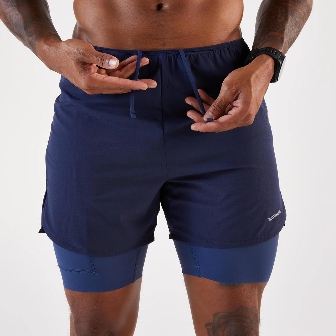 SHORTS 2 EN 1 RUNNING HOMBRE RUN 500 CONFORT - Image 8