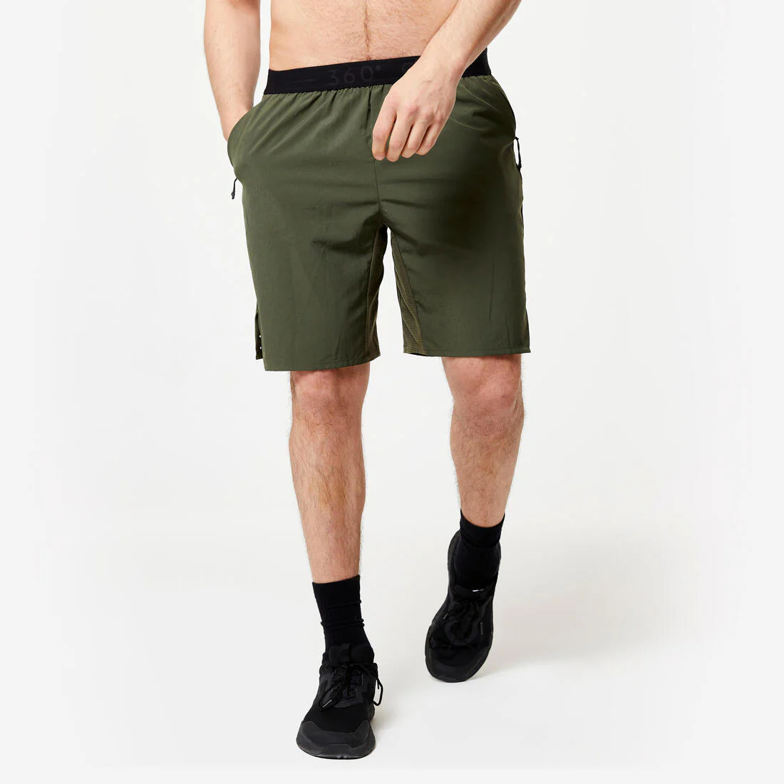 Shorts Cross Training Hombre Transpirable Bolsillos Cierre - Image 2