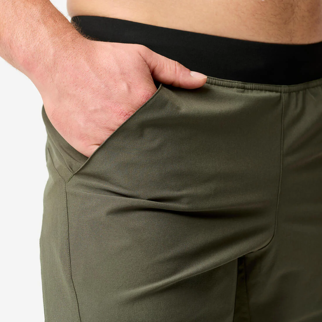 Pantalón Corto Fitness Hombre 2 En 1 Transpirable Bolsillo Cremallera - Image 14