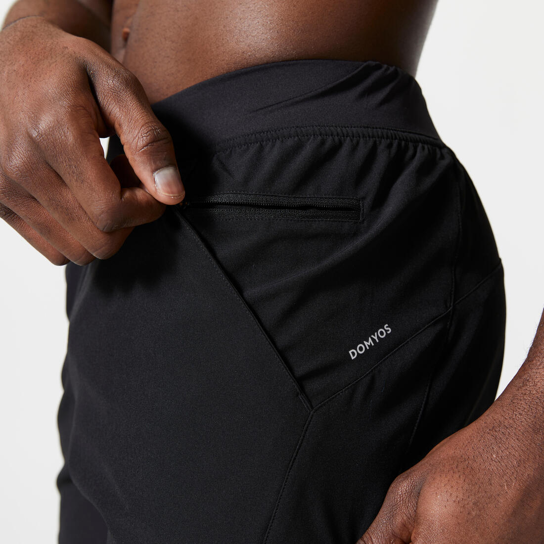 Pantalón Corto Fitness Hombre 2 En 1 Transpirable Bolsillo Cremallera - Image 7