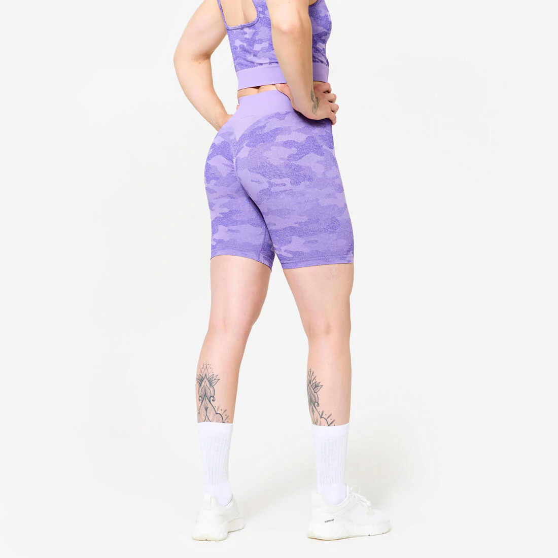 SHORTS FITNESS MUJER ESTAMPADO CAMUFLAJE - Image 4
