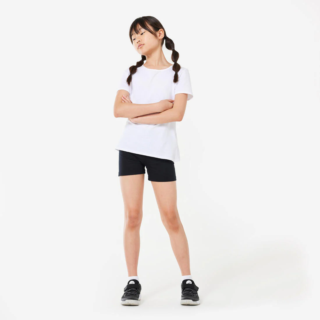 SHORTS MÚLTIPLES DEPORTES NIÑOS NEGRO ALGODÓN - Image 2
