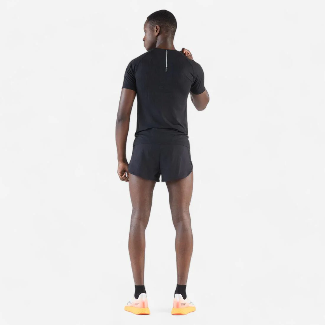 Pantalón corto running Hombre - KIPRUN Run 500 Confort Split Negro - Image 6