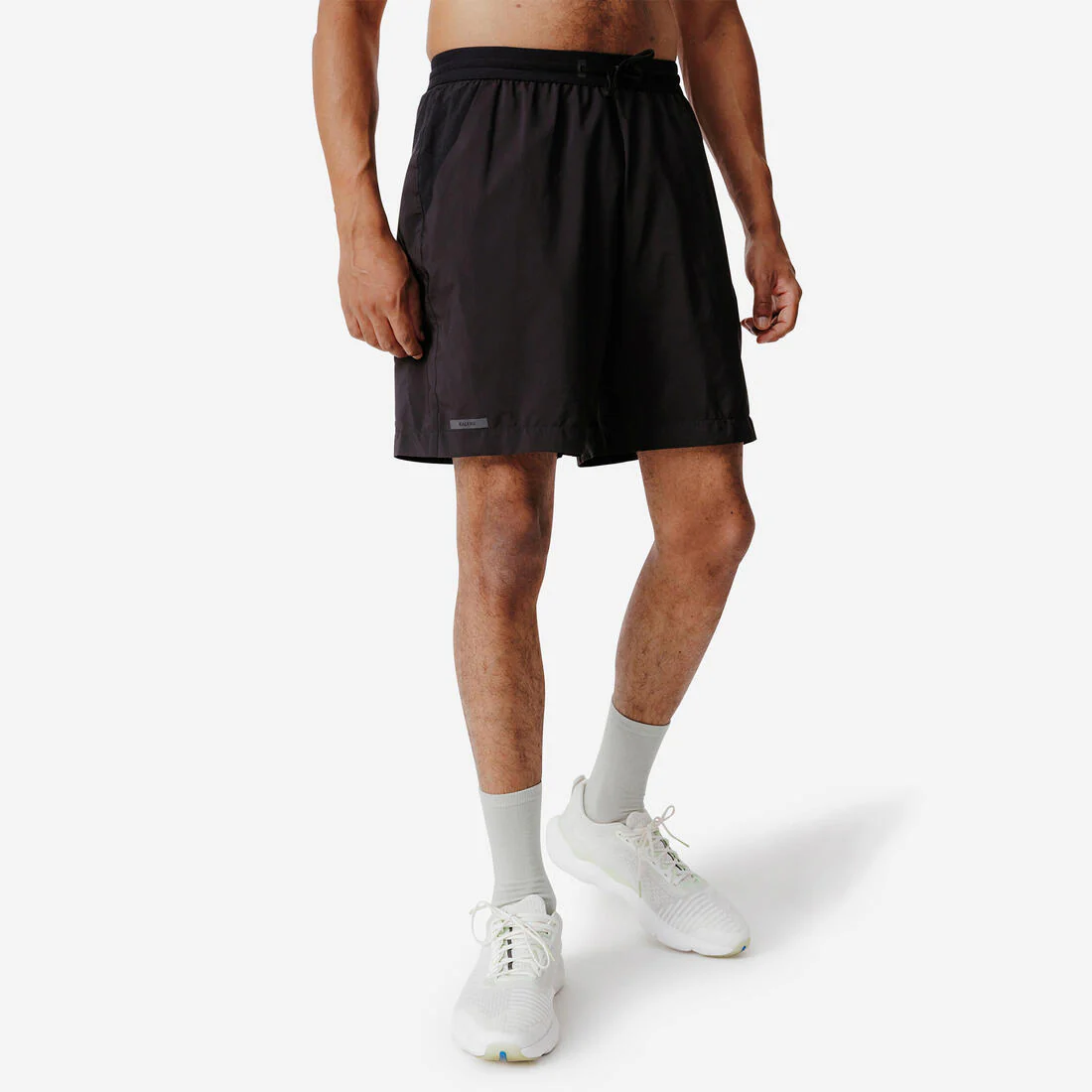 Shorts running transpirable 2 en 1  hombre - Dry 550 negro - Image 2
