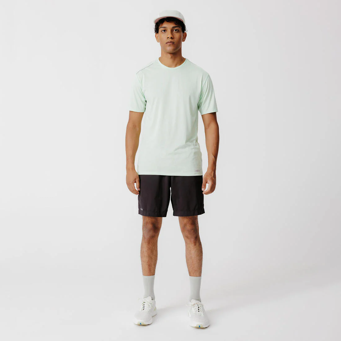 Shorts running transpirable 2 en 1  hombre - Dry 550 negro - Image 4