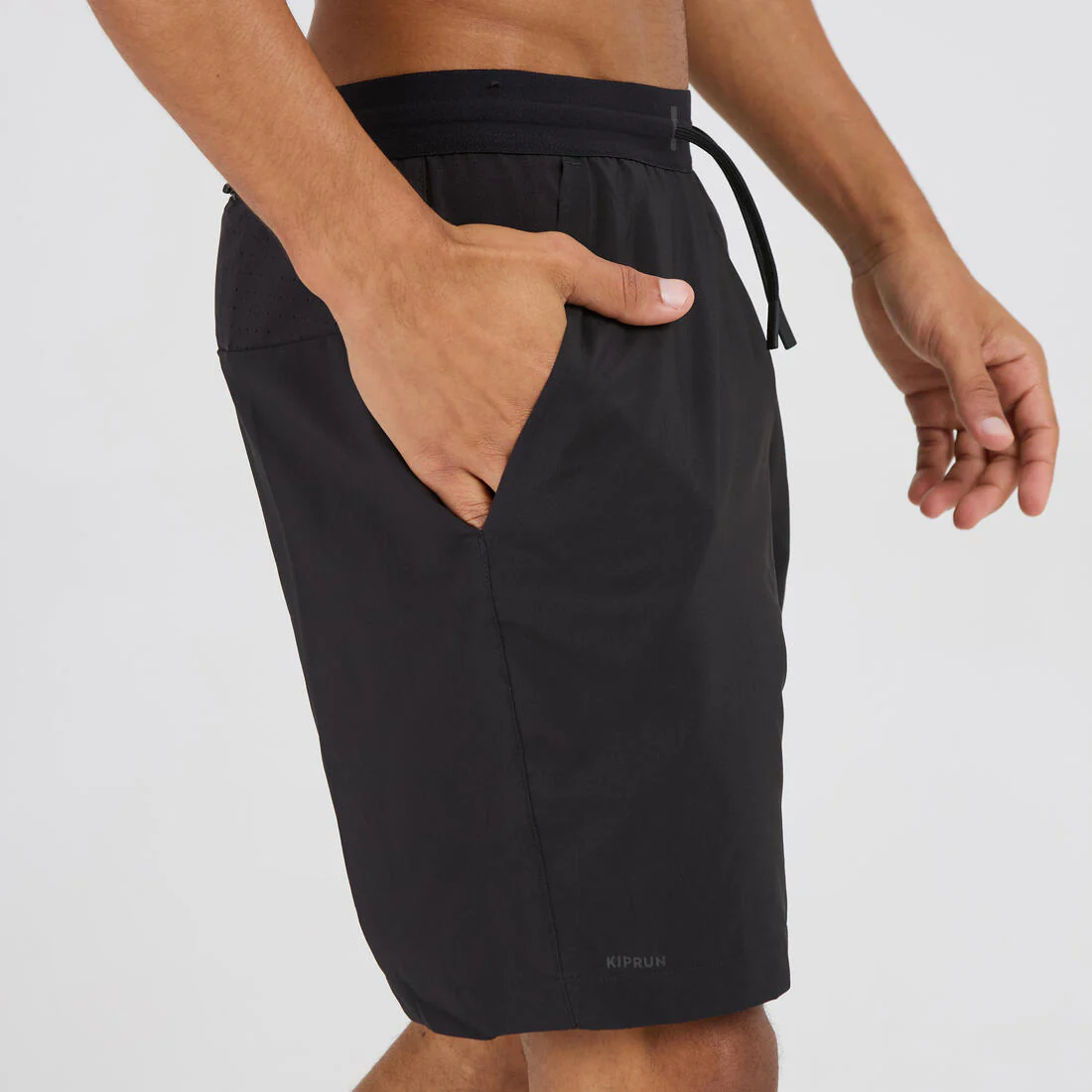 Shorts running transpirable 2 en 1  hombre - Dry 550 negro - Image 6