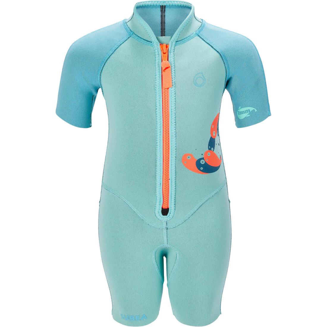 Shorty de snorkel 1,5 mm niños 100 kid azul turquesa - Image 2