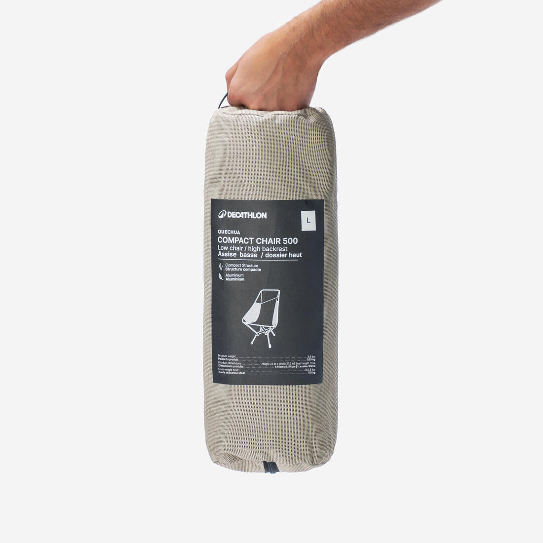 SILLA BAJA DE CAMPING L 500 - Image 2