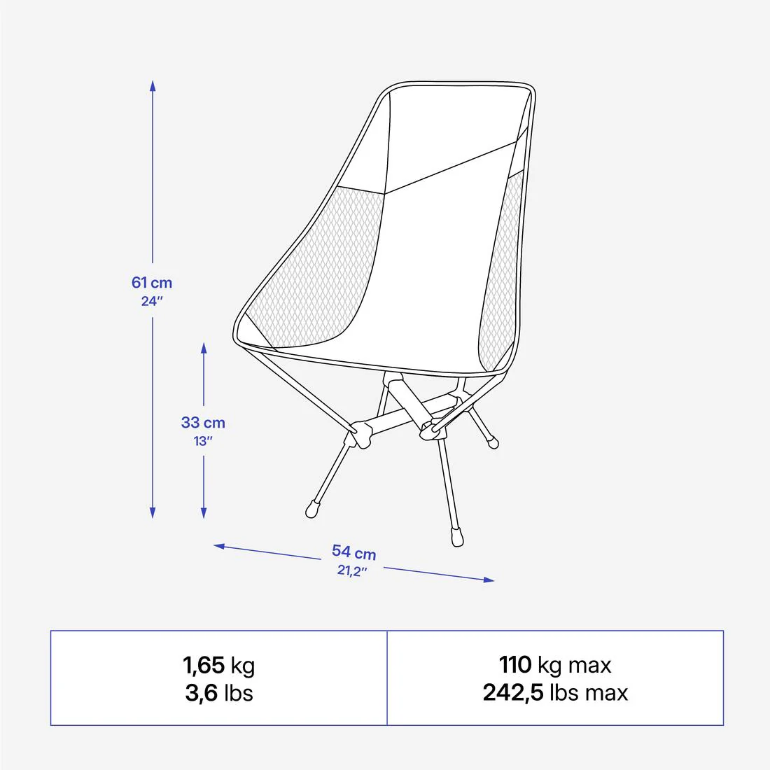 SILLA BAJA DE CAMPING L 500 - Image 5