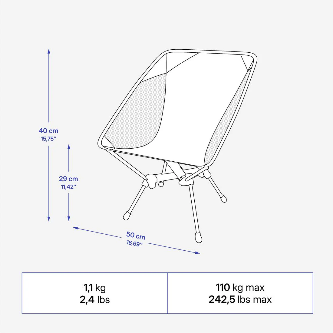 SILLA CAMPING PLEGABLE COMPACTA - Image 9