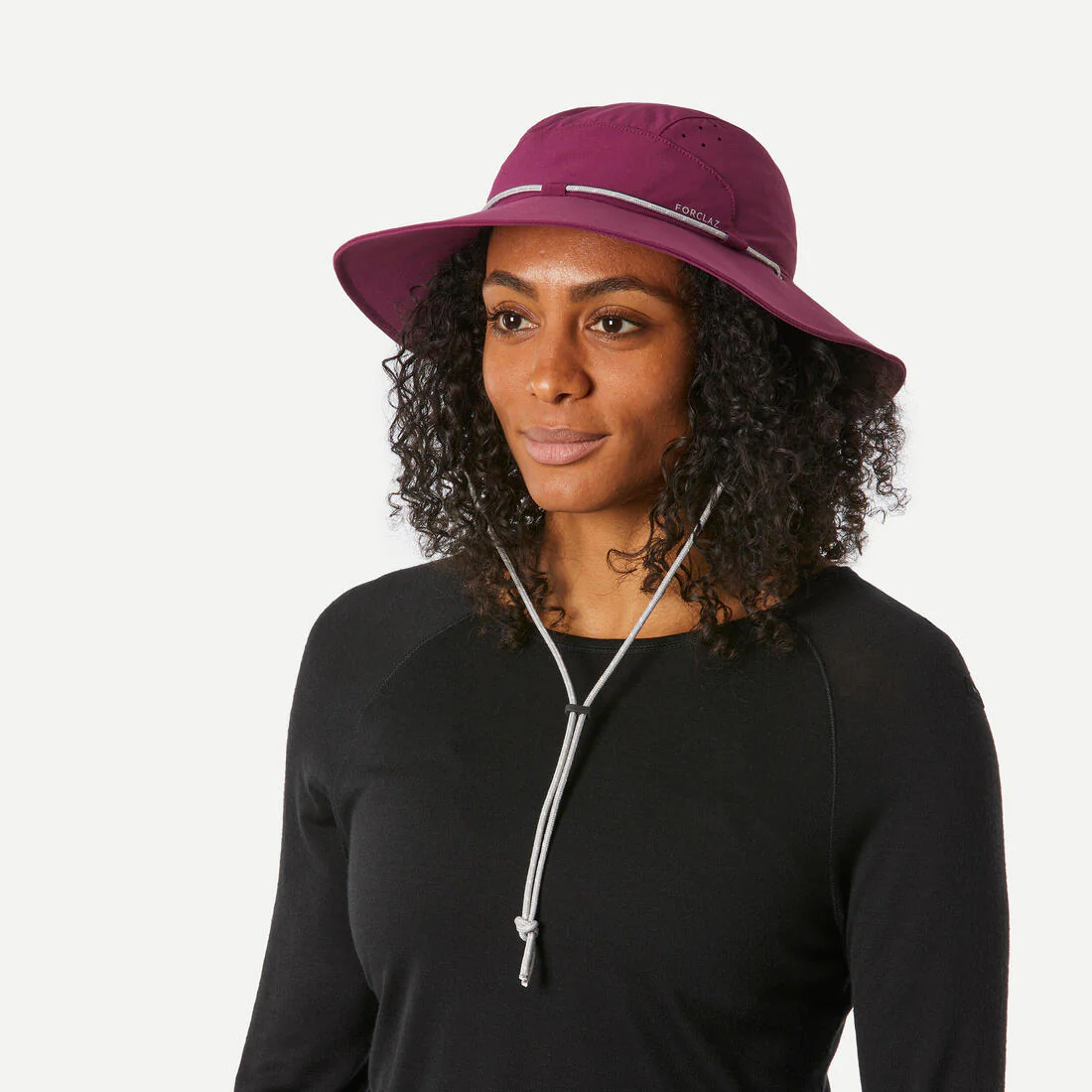 SOMBRERO DE TREKKING MONTAÑA TREK500 ANTI UV BURDEO - Image 8