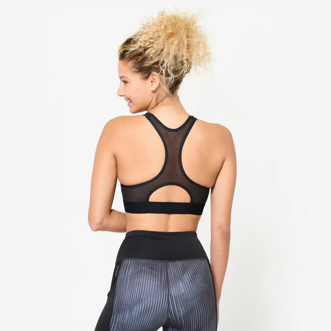 SOSTÉN DEPORTIVO MUJER NEGRO GRIS ESPALDA NATACIÓN RELLENOS SUJECIÓN MODERADA - Image 3