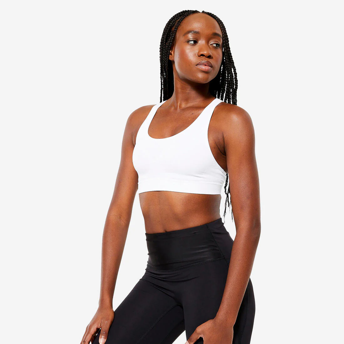 SOSTÉN MUJER NEGRO SIN COSTURAS ESPALDA NATACIÓN SUJECIÓN MODERADA - Image 2